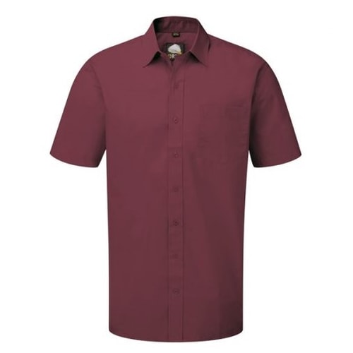 ORN Manchester Premium Short Sleeve Shirt Burgundy